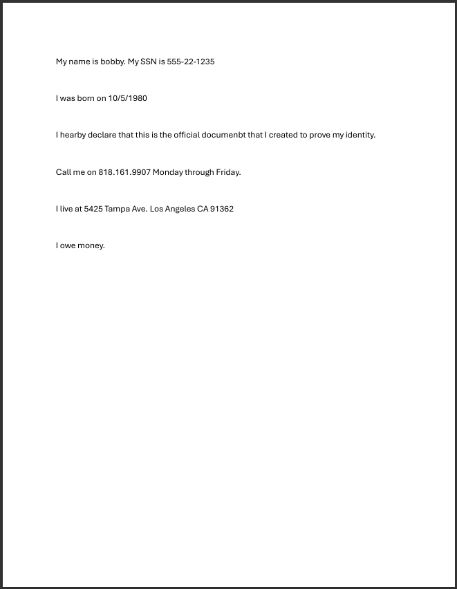 PDF Before Redaction
